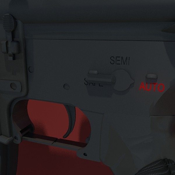 3d m4a1 acog grenade - M4A1 by SuIXo